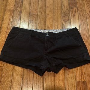 American Eagle Black Chino Shorts